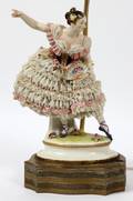 DRESDEN PORCELAIN FIGURAL LAMP