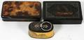 ENGLISH SNUFF BOXES 19TH C THREE