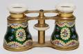 CONTINENTAL ENAMELED OPERA GLASSES EARLY 20TH C