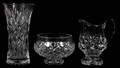 WATERFORD STYLE CRYSTAL GROUPING THREE  7 14