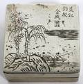 CHINESE SILVER OVER COPPER MEDICINE BOX SIGNED