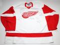 SIGNED RED WINGS 199798 WHITE REPLICA AWAY JERSEY