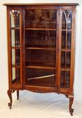QUEEN ANNE STYLE CURIO CABINET