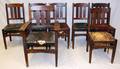 GUSTAV STICKLEY DINING CHAIRS SET OF SEVEN