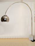 ITALIAN STYLE CHROME ARC LAMP