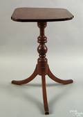 New England Federal cherry candlestand 19th c