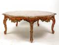 Rococo Style Paint Decorated Coffee Table