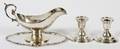 STERLING CANDLESTICKS  PERUVIAN GRAVY BOAT