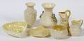 BELLEEK PORCELAIN COLLECTION SEVEN PIECES