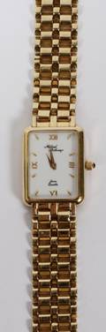 MICHAEL ANTHONY LADYS QUARTZ 14KT GOLD WATCH
