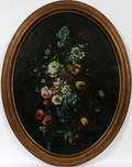 OIL ON CANVAS FLORAL STILL LIFE