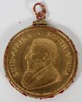 GOLD KRUGERRAND 1978 COIN PENDANT