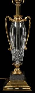 WATERFORD CRYSTAL TABLE LAMP SIGNED