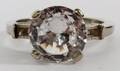 CZ MOUNTED IN 10 KT GOLD RING