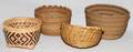 NATIVE AMERICAN HAND WOVEN BASKETS 4 PCS