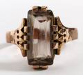 14KT YELLOW GOLD  TOPAZ RING 19TH CENTURY
