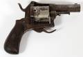 BELGIAN PIN FIRE REVOLVER FIVE ROUNDS C 1850 BBL