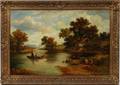 HENRY HARVEY OIL ON CANVAS FOREST LAKE