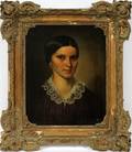 ANTIQUE OIL ON CANVAS PORTRAIT OF A LADY