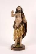 Carved Polychrome  Gilt Accented Risen Christ