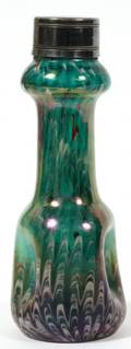 HANDBLOWN IRIDESCENT GLASS VASE