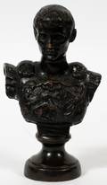 BRONZE BUST OF JULIUS CAESAR