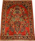 ANTIQUE PERSIAN KASHAN PRAYER RUG HANDMADE WOOL