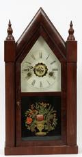 STEEPLE CLOCK MAHOGANY C 1880