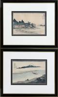 HOKUSAI UKIYOE WOODBLOCK PRINTS VIEWS OF FUJI