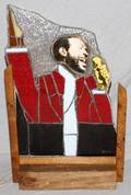 STAINED GLASS PANEL MARVIN GAYE