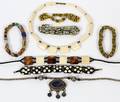 AFRICAN NECKLACES  ANKLE BRACELETS 8 PCS