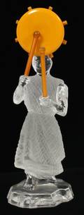 SAINT LOUIS CRYSTAL FIGURE OF A DRUMMER