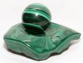 MALACHITE STONE SPHERE  TRAY