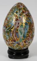 CONTEMPORARY CLOISONN EGG W STAND