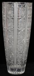 CZECH CUT GLASS VASE