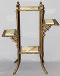 BRASS  ONYK STANDTABLE 1880 C