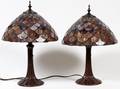 MEYDA TIFFANY STYLE TABLE LAMPS PAIR