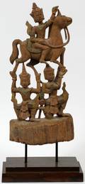 BALINESE WOOD FIGURAL CARVING