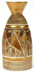 RAYMOR CARVED BITOSSI STYLE ART POTTERY VASE