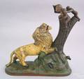 Lion and Two Monkeys mechanical bank pat 1883