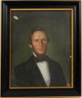 19TH CENTURY OIL ON METAL PORTRAIT OF GENTLEMAN