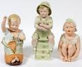 GERMAN BISQUE PIANO BABIES THREE