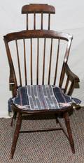 WINDSOR STYLE MAHOGANY ARM CHAIR