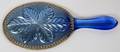 BLUE GLASS HAND MIRROR C 1910