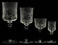 ETCHED VENETIAN STEMWARE GOBLETS WINES