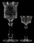 HANDCUT  ETCHED STEMWARE GOBLETS WINES
