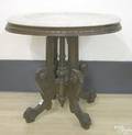 Victorian walnut marble top stand