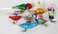 RADKO CLIP ON GLASS HOLIDAY ORNAMENTS EIGHT  6