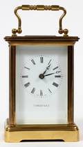 TIFFANY  CO BRASS CARRIAGE CLOCK