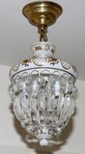 BOHEMIAN GLASS  CRYSTAL PENDANT CHANDELIER